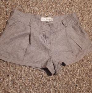 Grey fancy shorts